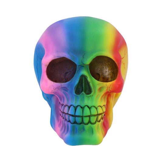 Rainbow Skull 15.5cm 2