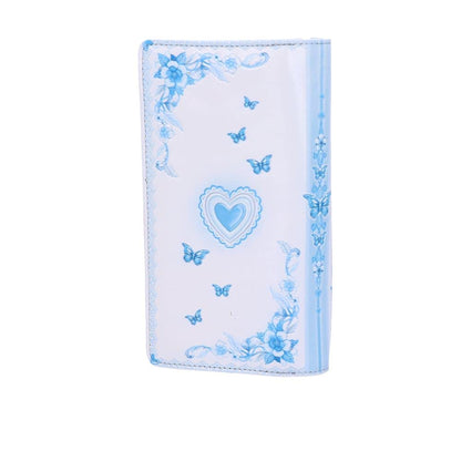 White Angel Wings Embossed Purse 18.5cm 4