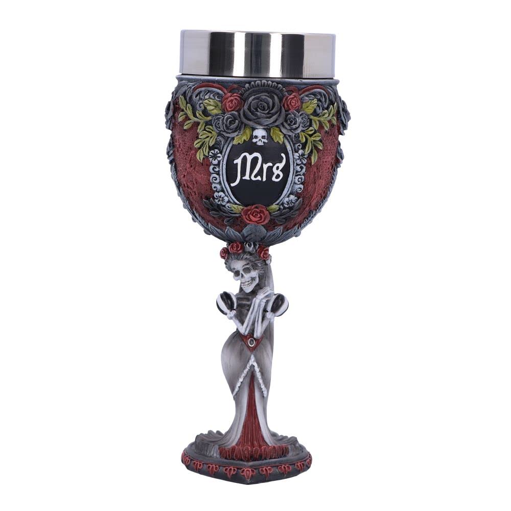Gothic Skeleton Mrs Goblet 21cm