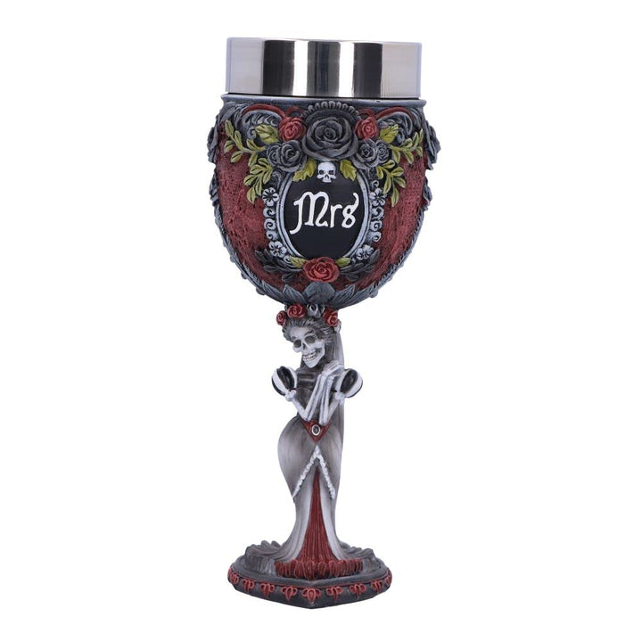 Gothic Skeleton Mrs Goblet 21cm
