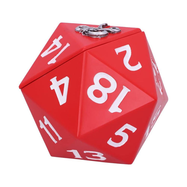 Dungeons Dragons D20 Dice Storage Box 13.5cm Officially Licensed