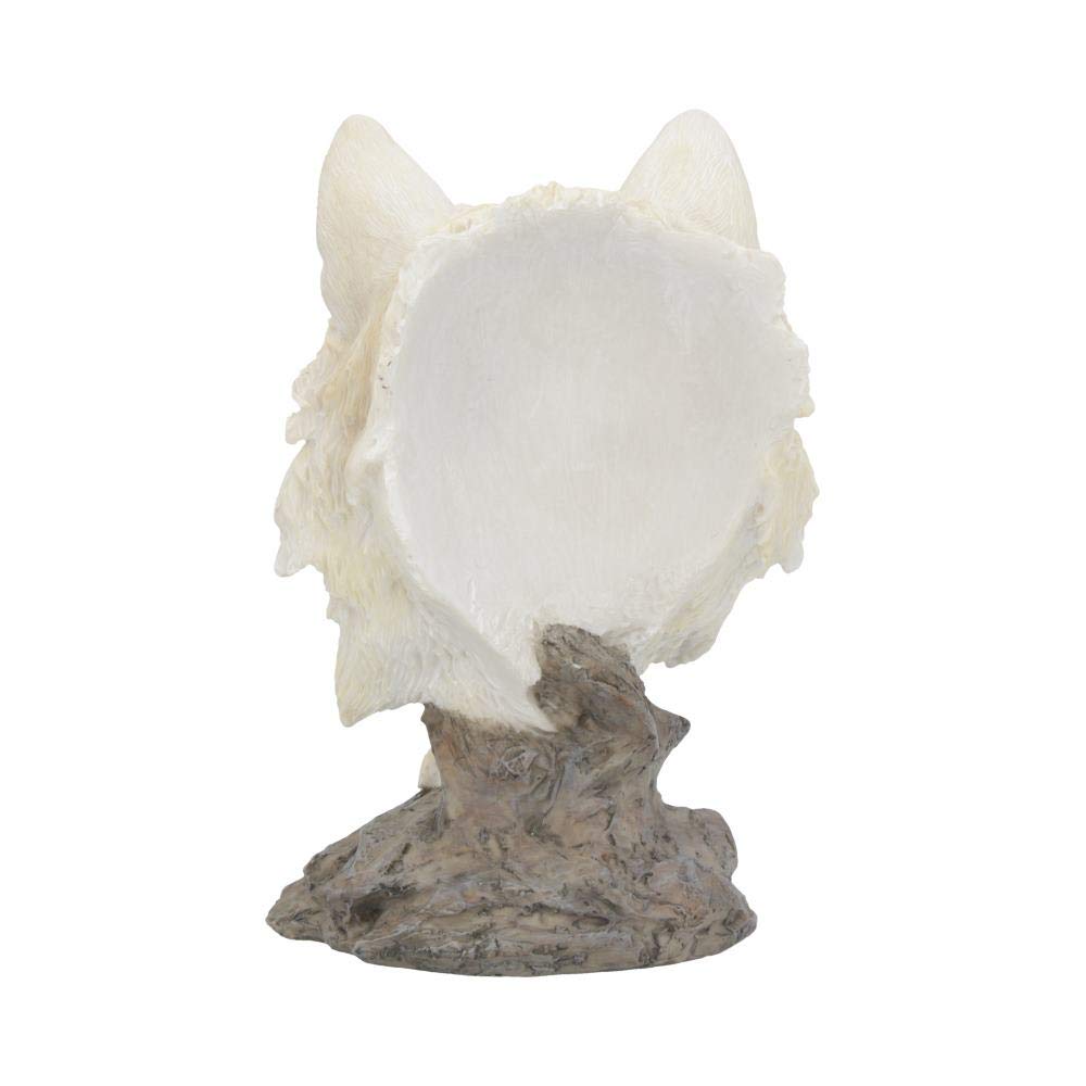 Snow Searcher White Wild Wolf Bust 16cm