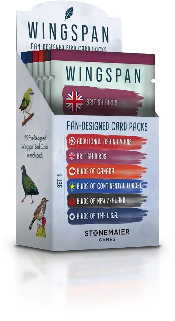 Retailer Display Box for Wingspan Fan Designed Packs Board Game by Stonemaier 1