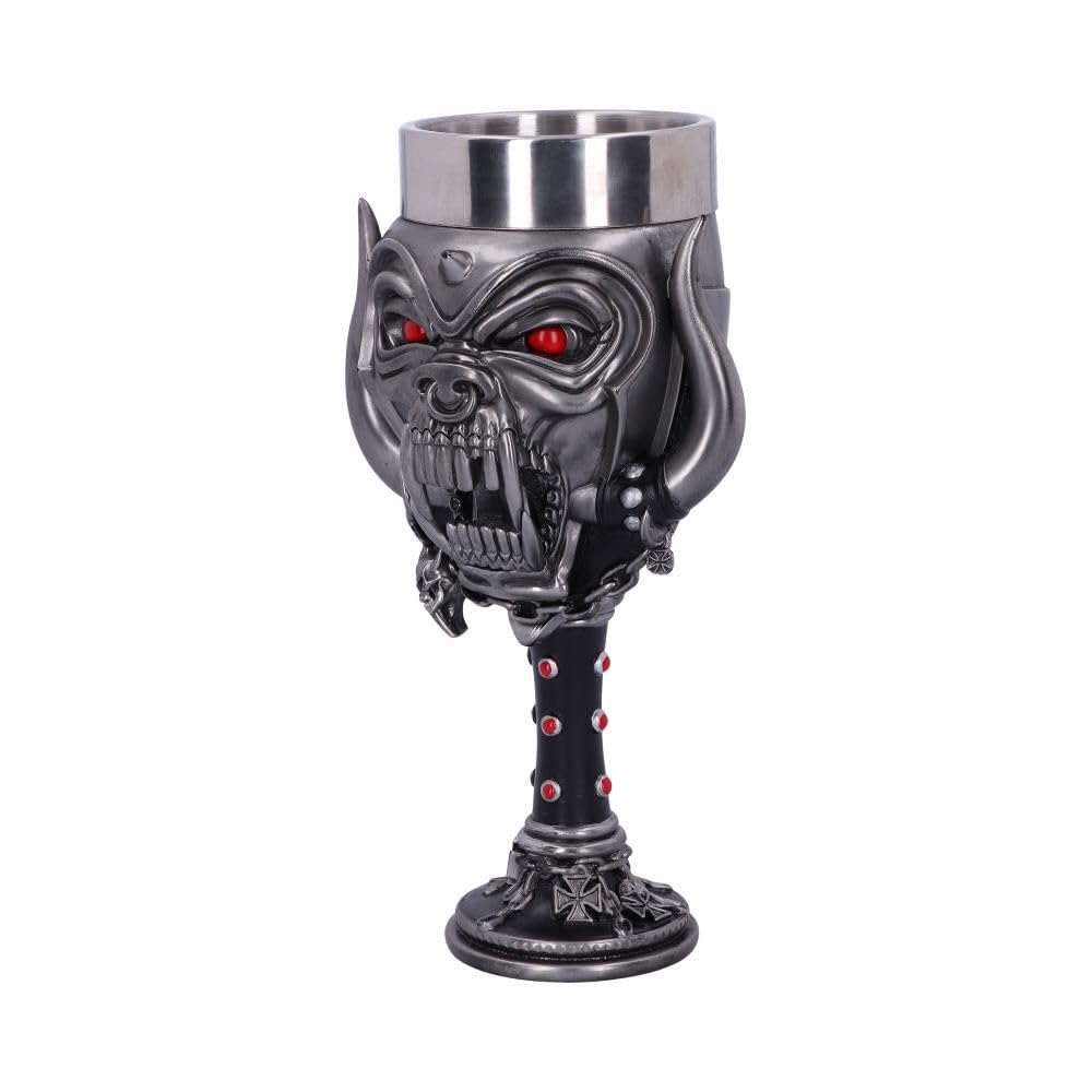 Motorhead Snaggletooth Warpig Goblet Glass 19.5cm Officially Licensed