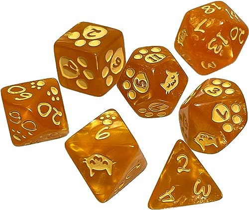 Kitten Polyhedral Dice Set 1