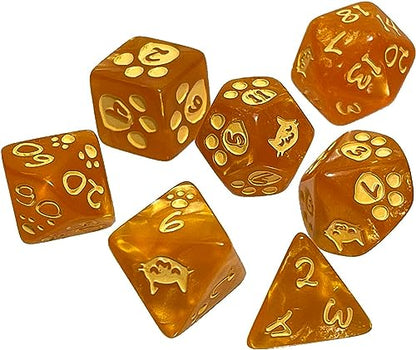Kitten Polyhedral Dice Set 1
