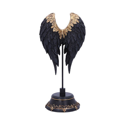 Dark Angel Gothic Fallen Fae Wing Sculpture Figurine 26cm 4