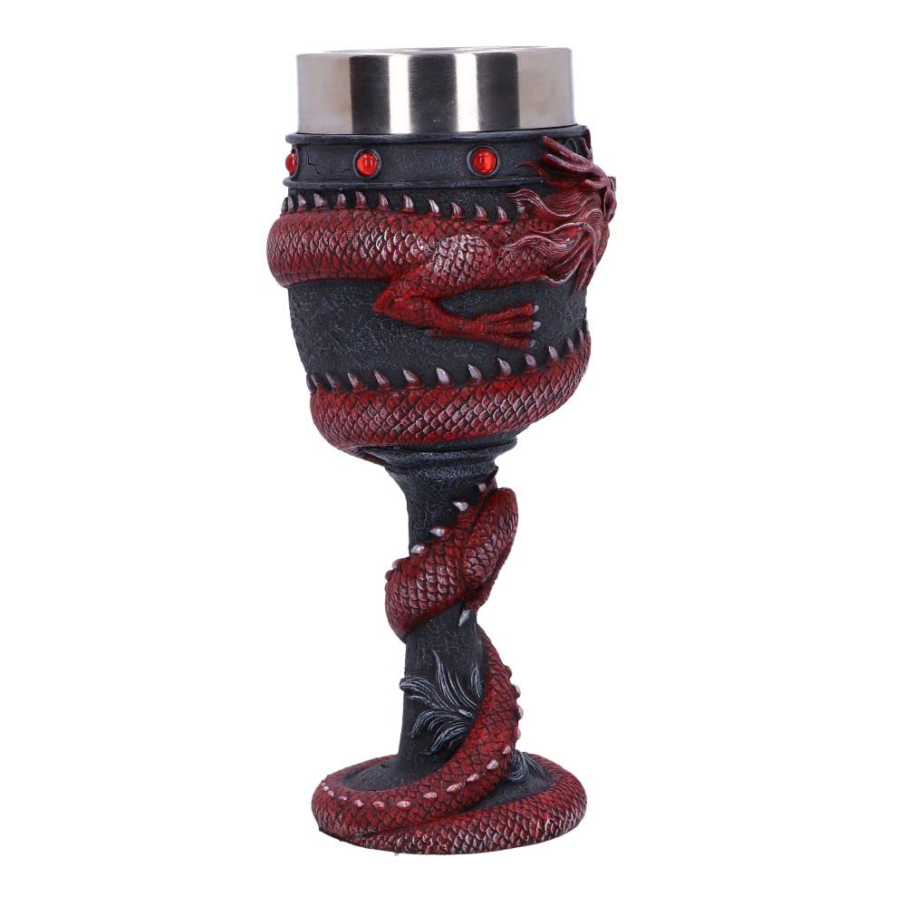 Dragon Coil Goblet Red 20cm