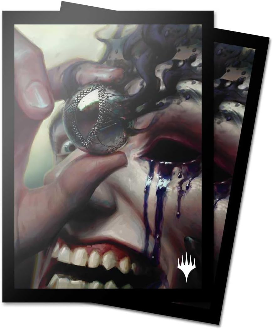 Magic The Gathering Modern Horizons 3 100ct Deck Protector Sleeves Black Jet Medallion 1