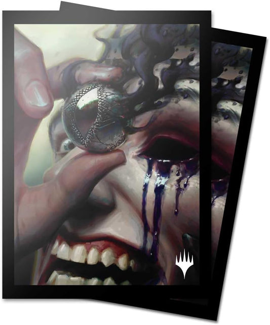 Magic The Gathering Modern Horizons 3 100ct Deck Protector Sleeves Black Jet Medallion 1