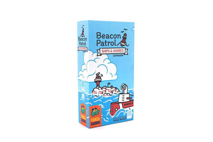 Beacon Patrol Ships & Shores Board Game Expansion - Enhance Your Coastal Defense Strategy Game! Cooperative Game for Kids & Adults, Ages 8+, 1-4 Players, 30-45 Min Playtime, Made by Pandasaurus Games