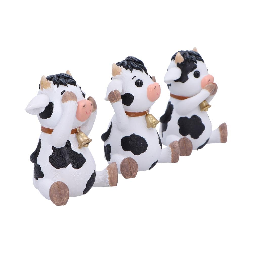 Three Wise Cows Figurines 9cm 4
