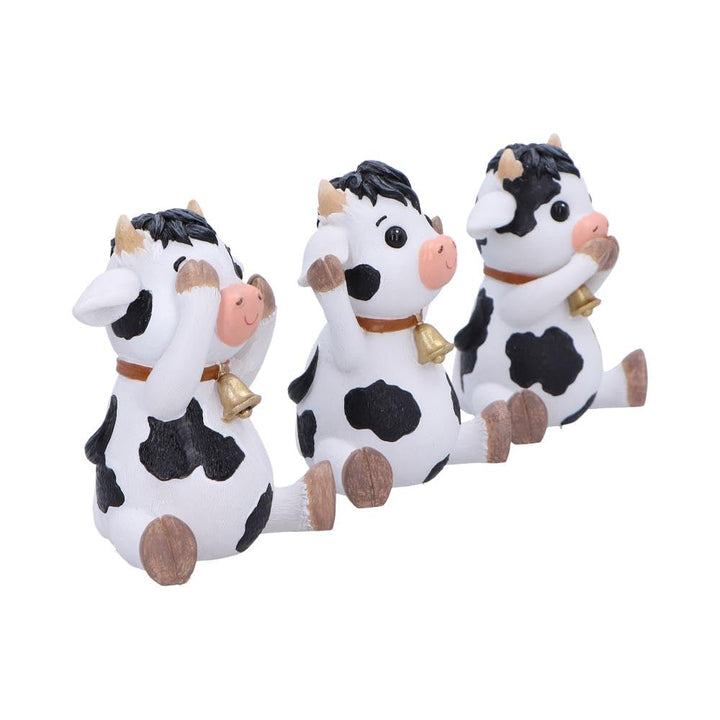 Three Wise Cows Figurines 9cm