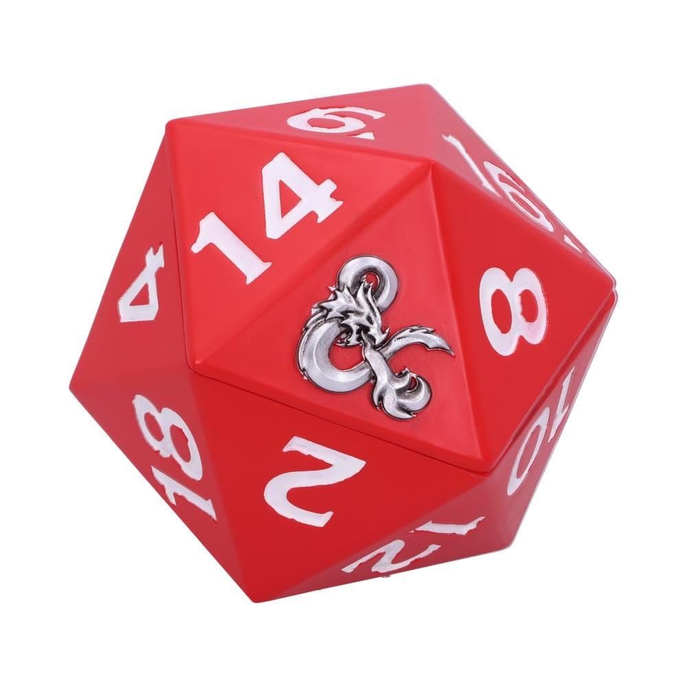 Dungeons Dragons D20 Dice Storage Box 13.5cm Officially Licensed