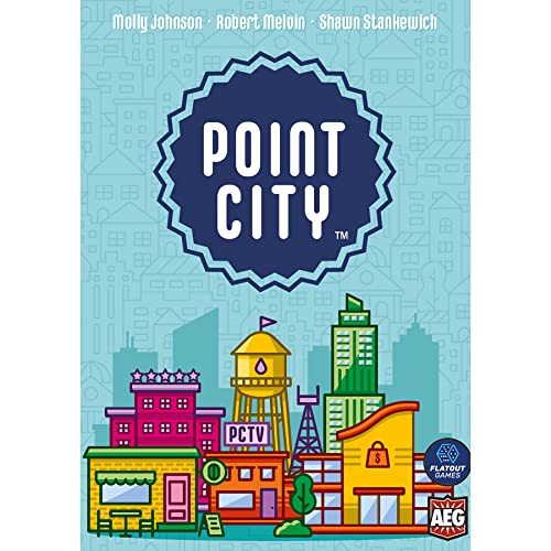 AEG & FlatOut Games | Point City - A City Building Card Game for The Whole Family | Easy to Learn | Quick to Play | Ages 10+ | 1-4 Players