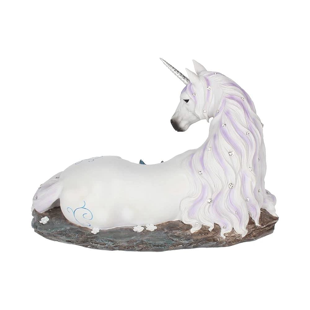 Jewelled Tranquillity Figurine White Unicorn and Crystal Ornament 19cm 4