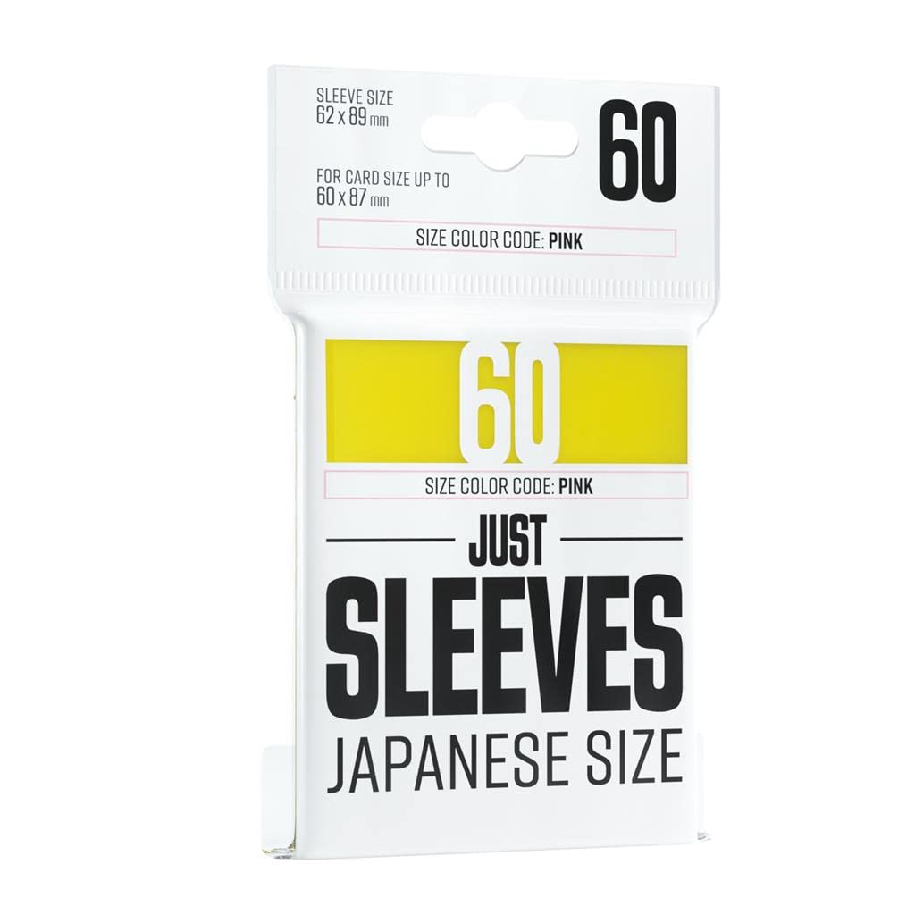 UNIT Gamegenic Just Sleeves Japanese Size Yellow 60 ct Gaming Accessory 1
