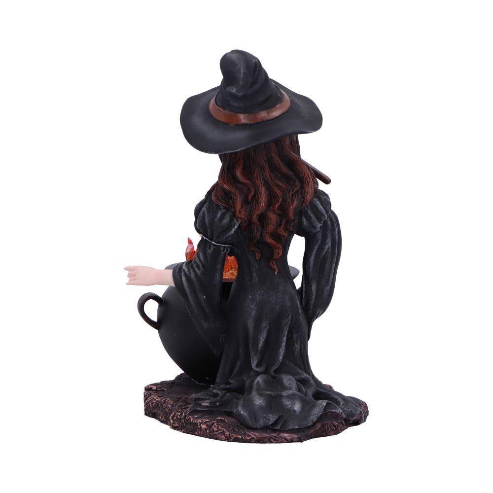 Althea Witch figurine with Flame Cauldron 16cm