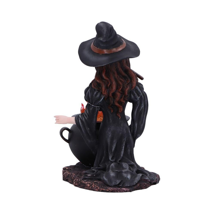 Althea Witch figurine with Flame Cauldron 16cm