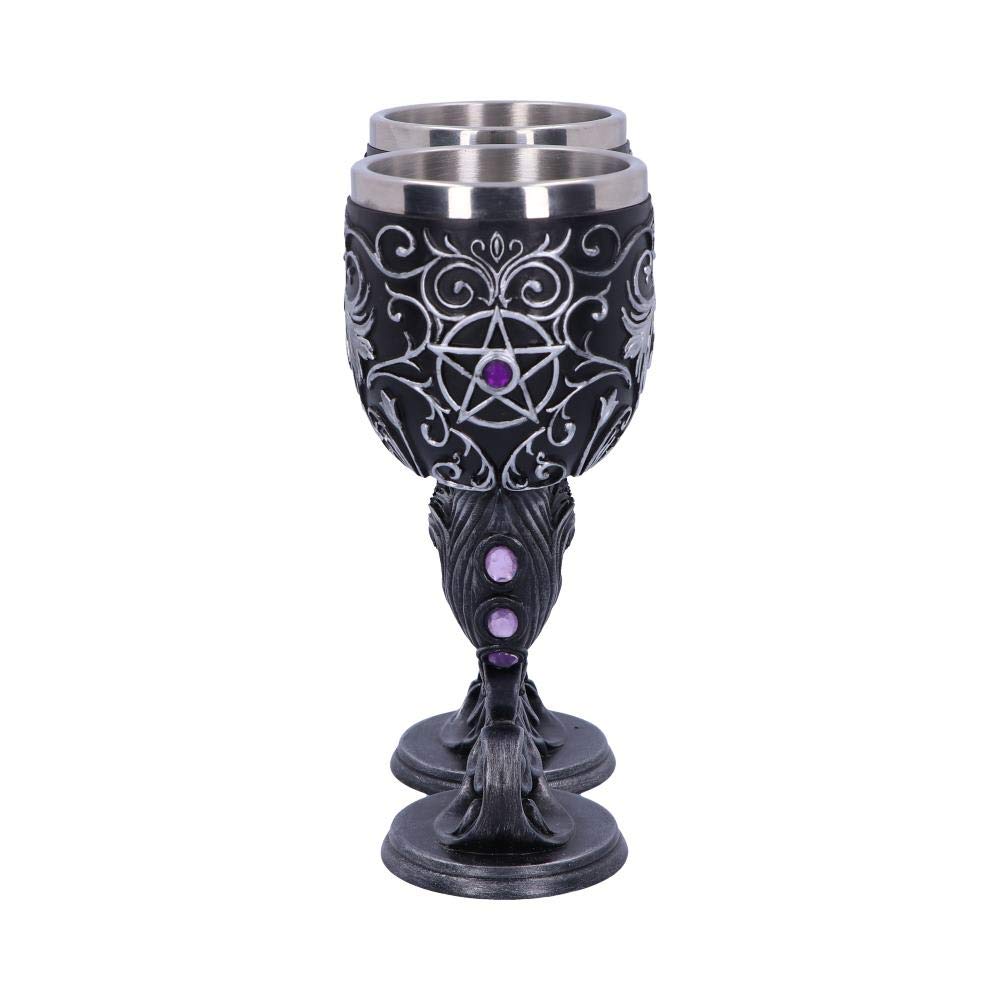 Familiars Love Twin Cat Heart Set of Two Goblets 18.5cm 4