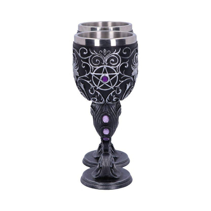 Familiars Love Twin Cat Heart Set of Two Goblets 18.5cm 4