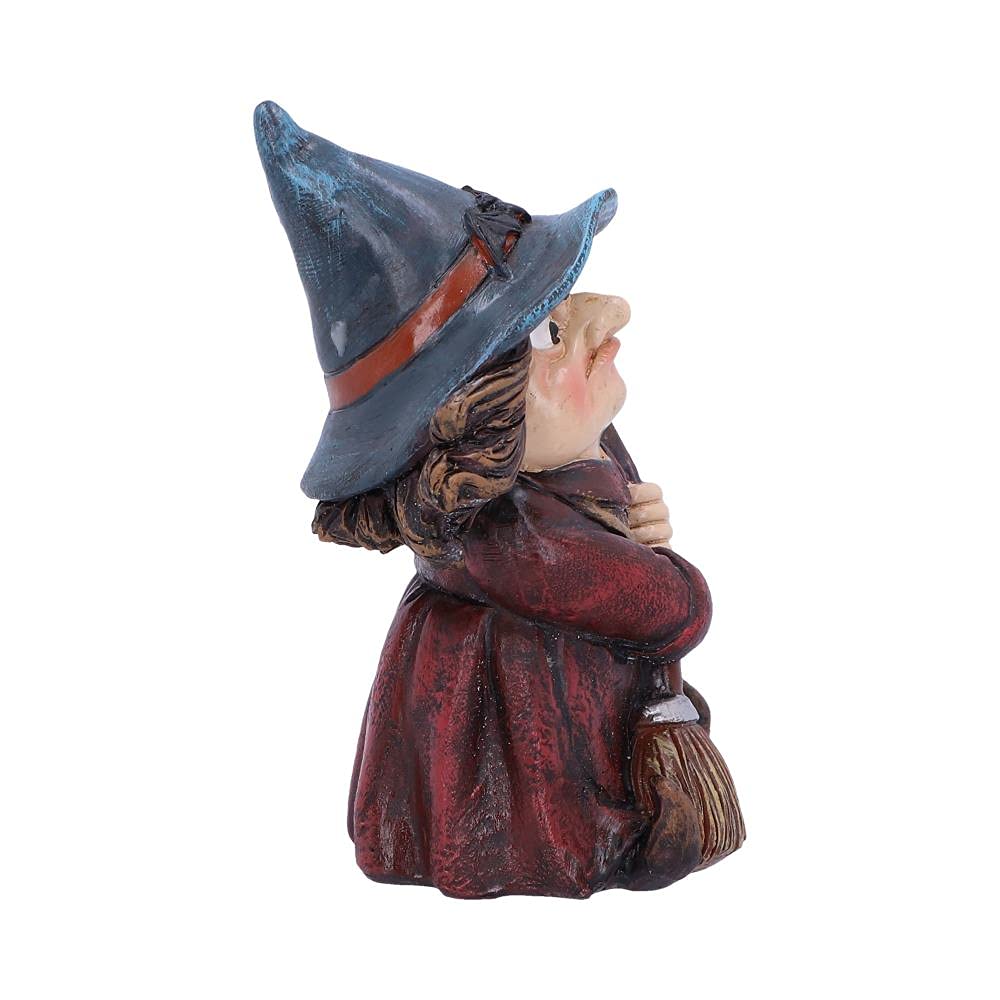 Toil Small Witch and Broomstick Figurine 9.7cm