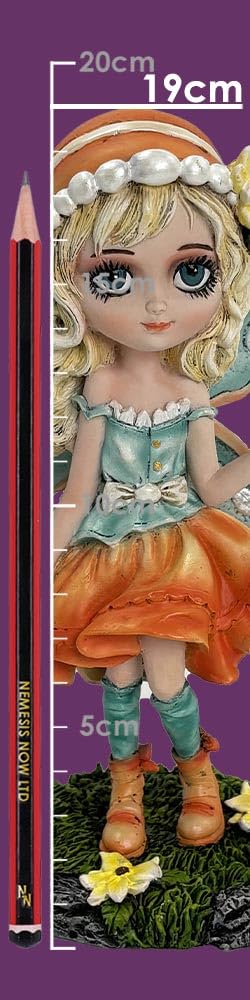 Summer Fae Fairy Figurine with Butterflies and Flowers 20cm