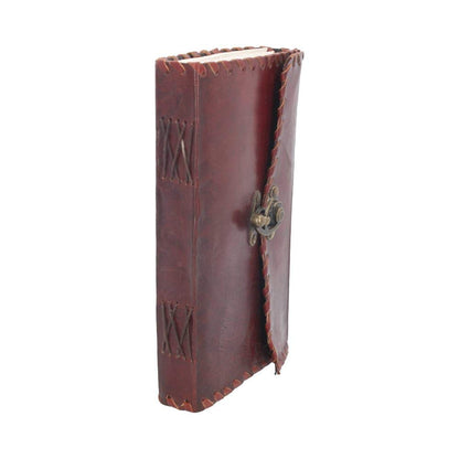Lockable Leather Journal 14cm x 23cm with Lock 6