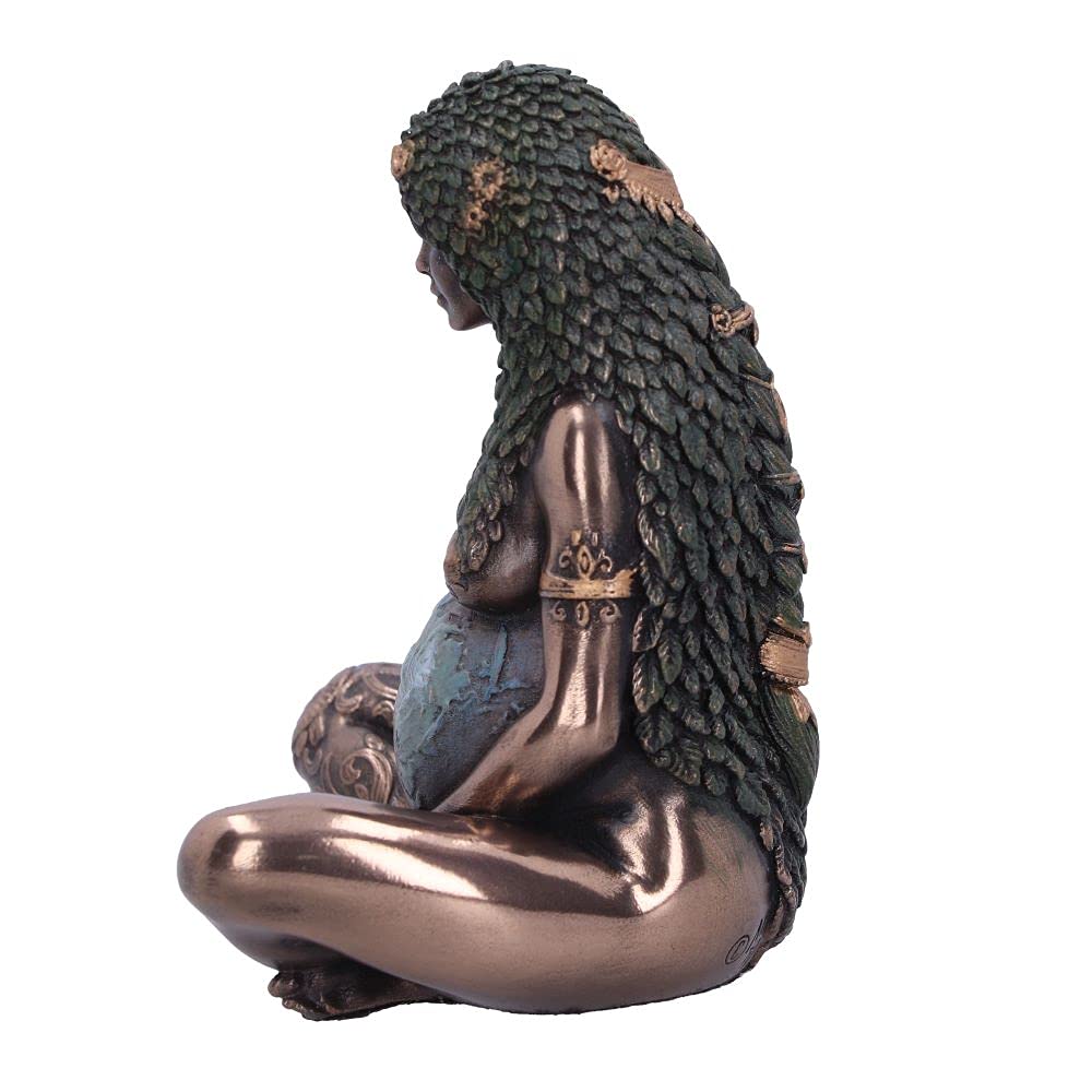 Mini Bronze Mother Earth Art Figurine 8.5cm 3