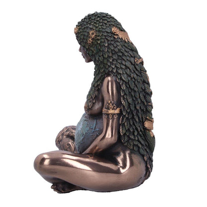 Mini Bronze Mother Earth Art Figurine 8.5cm 3