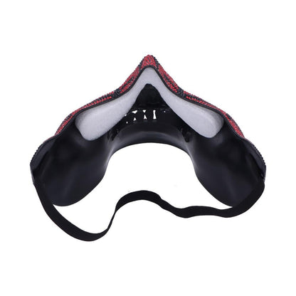 Jewelled Masquerade Red 17.5cm Mask for Cosplay 4