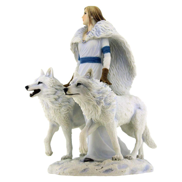 Anne Stokes Winter Guardians Wolf Companion Figurine 23cm