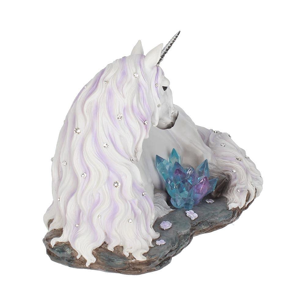 Jewelled Tranquillity Figurine White Unicorn and Crystal Ornament 19cm 6