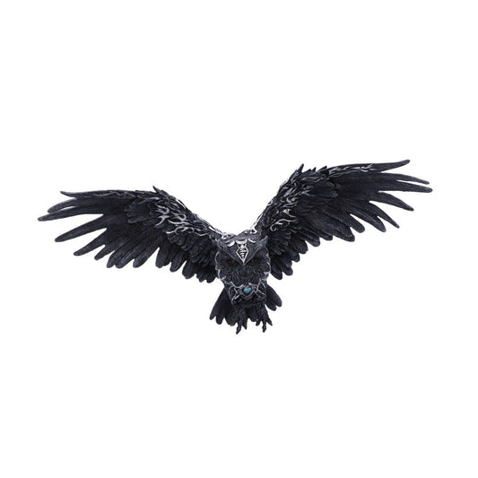 Dark Feather Owl Wall Plaque 55cm 2