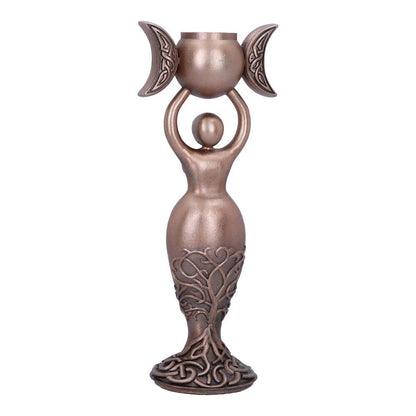 Exclusive Bronze Spiral Goddess Candle Holder 20.3cm 5
