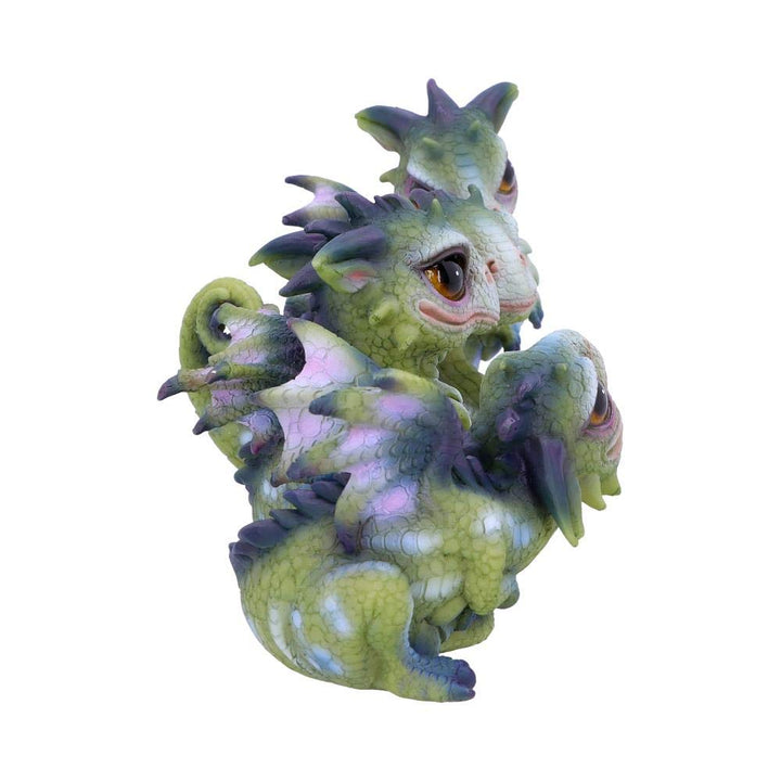 Curious Hatchlings Small Set of Four Dragon Infant Ornaments 4 9cm