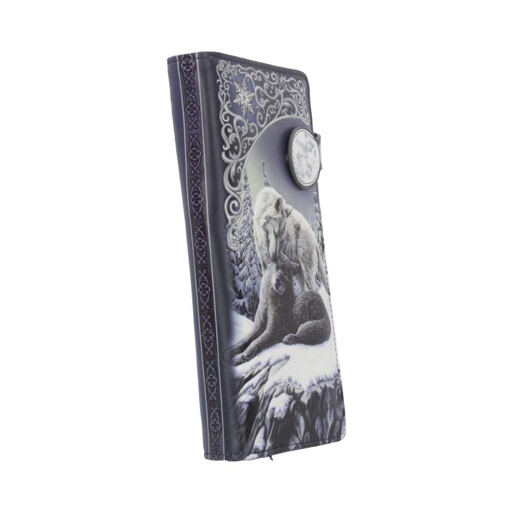 Lisa Parker Snow Kisses Wolf Embossed Purse 18.5cm