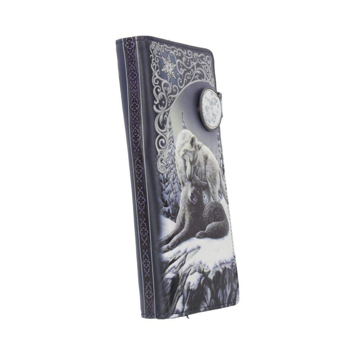 Lisa Parker Snow Kisses Wolf Embossed Purse 18.5cm