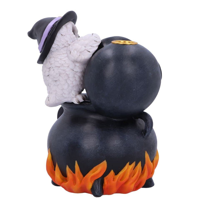 Snowy Brew Owl Backflow Incense Burner 17cm