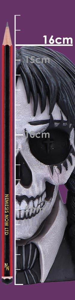 Dark Glare Gothic School Girl Skull by Nemesis Now 16cm