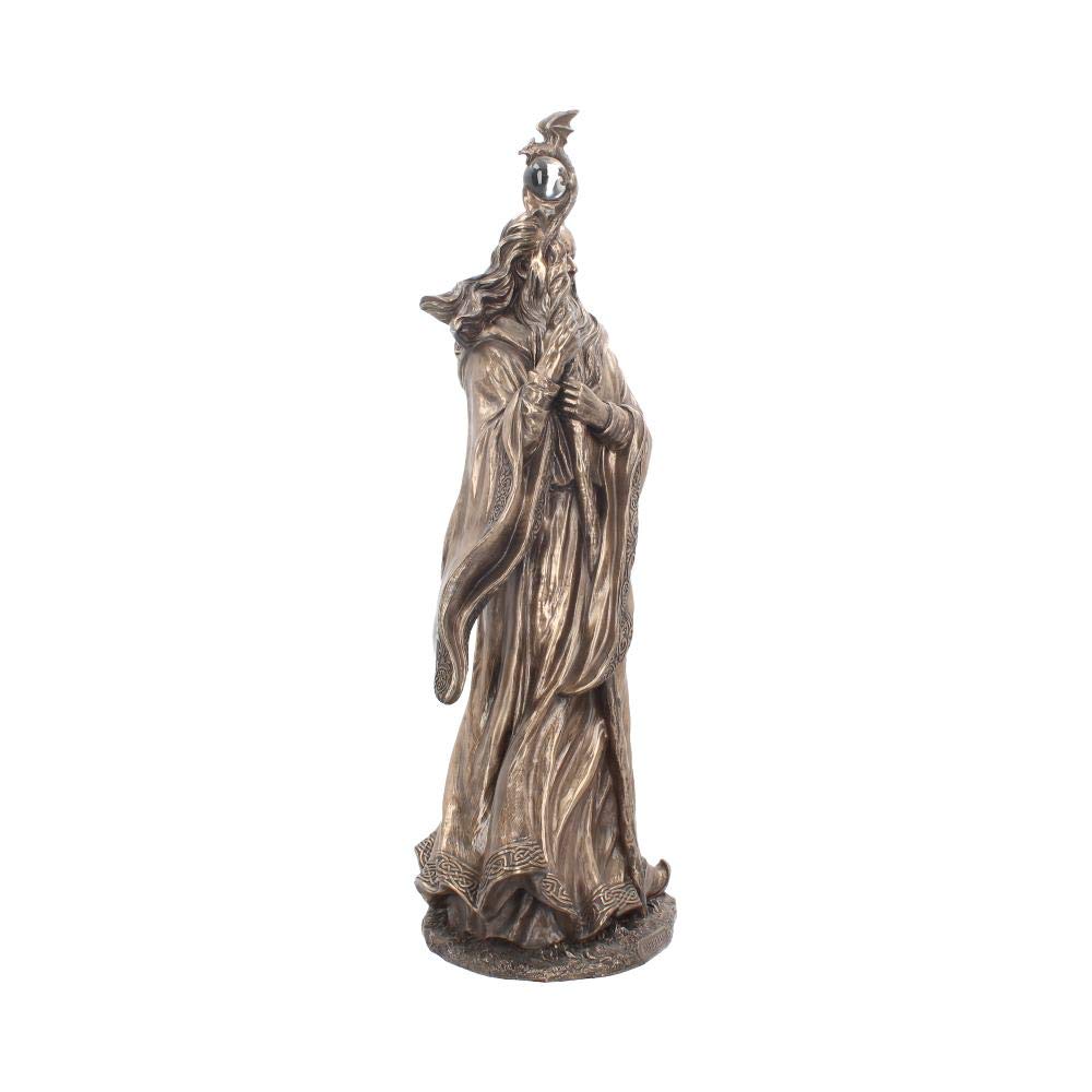 Bronzed Merlin Large Figurine 47cm Bronze 7