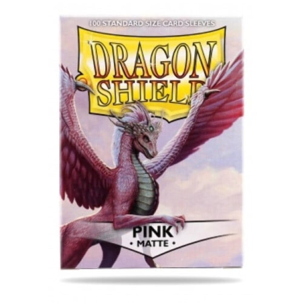 UNIT Dragon Shield Matte Pink 100 ct in box Gaming Accessory by Arcane Tinmen 1