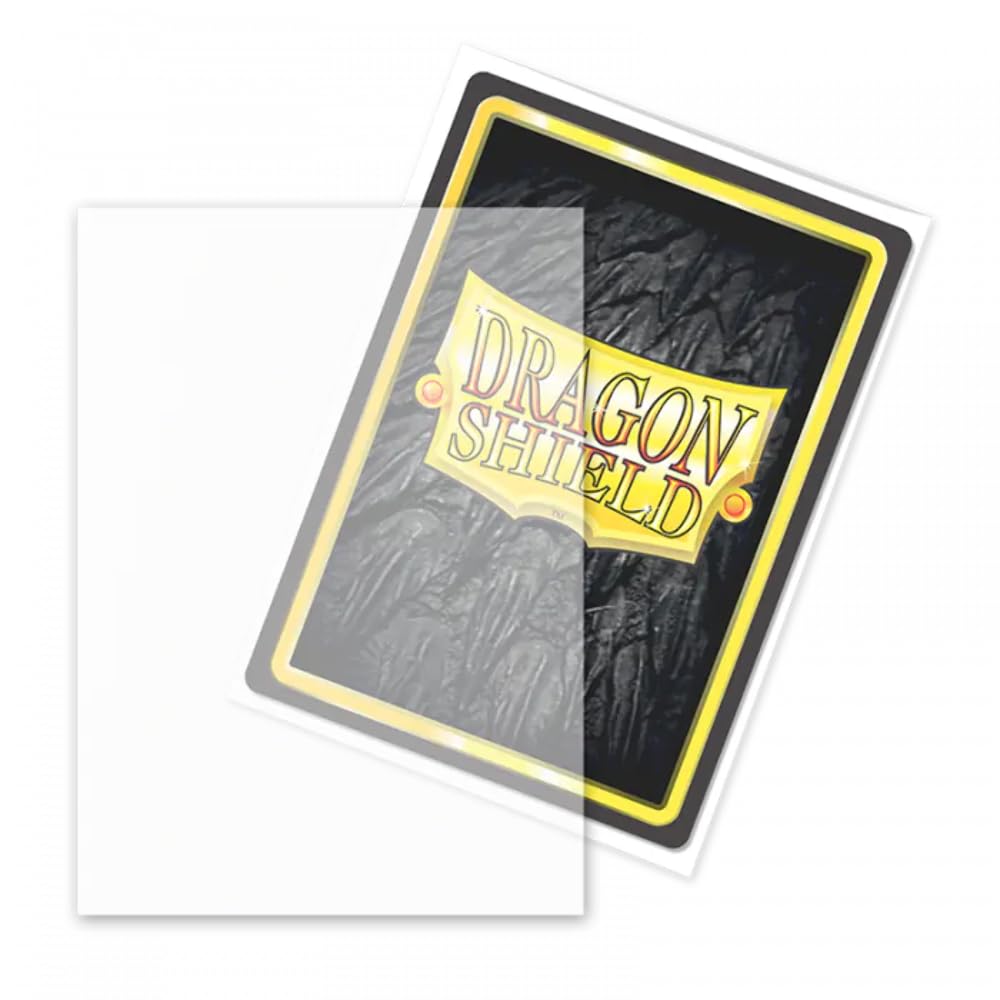 Dragon Shield Sleeves – Matte NonGlare Clear V2 100 CT – Card Sleeves - Smooth & Tough - Compatible with Pokémon, Magic The Gathering Cards & Digimon MTG TCG OCG & Hockey Cards 2