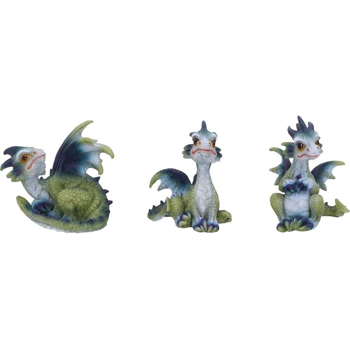 Triple Trouble Small Set of Three Dragon Infant Ornaments 8cm