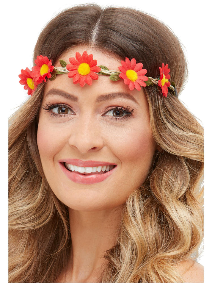 Hawaiian Hippie Daisy Chain Headband Assorted Colours Pack Of 3 2