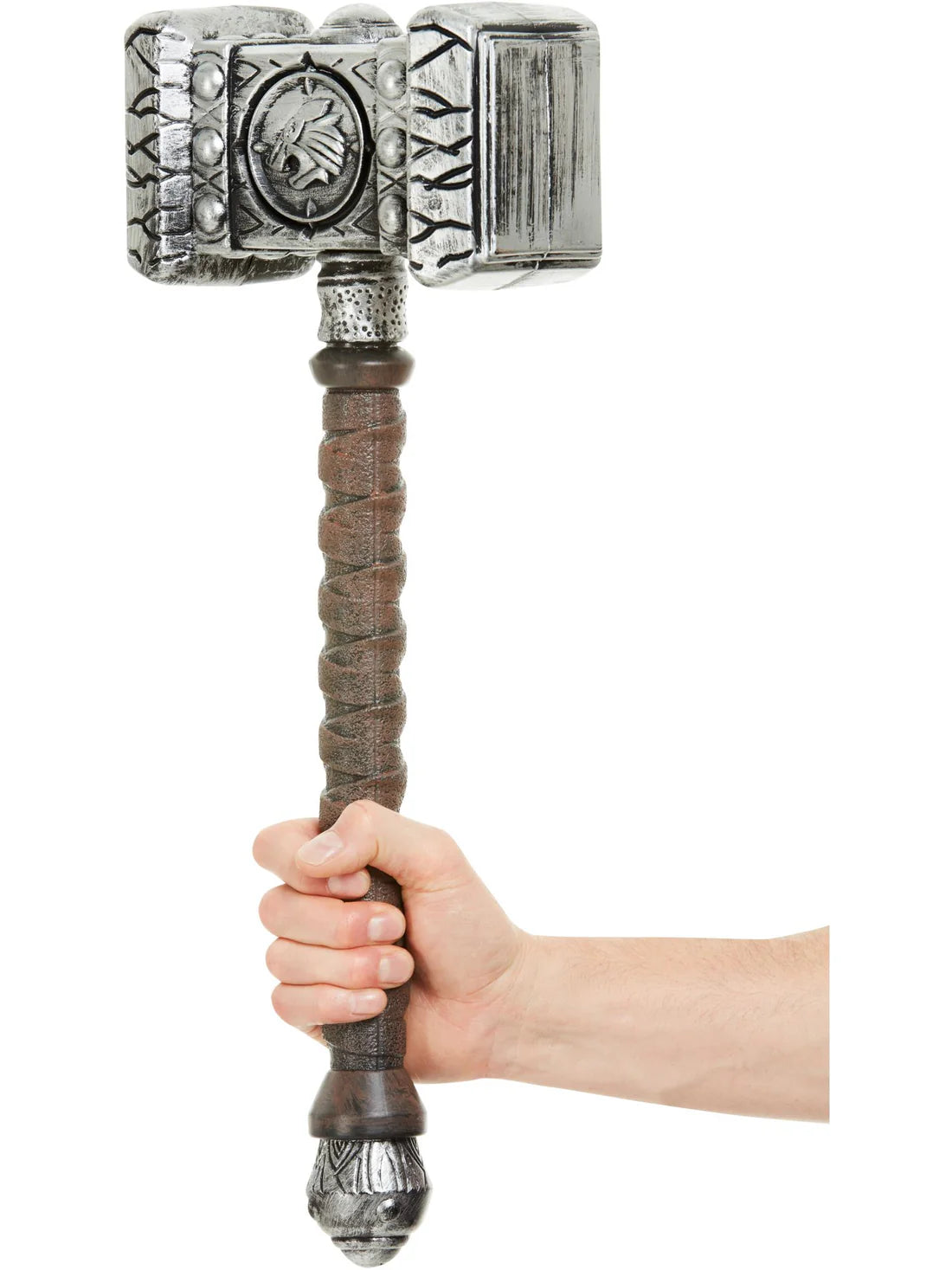 Hammer Prop Silver 52cm Medieval War Costume 2