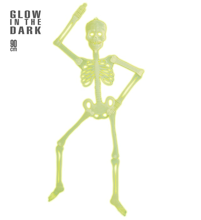 Glow In The Dark 3D Jointed Skeleton 92 Cm