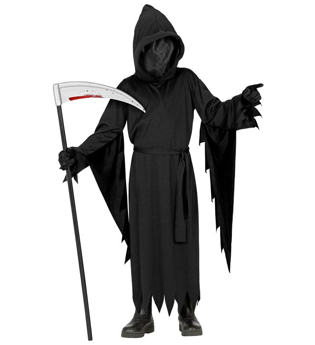 Reaper  Hooded Robe With Faceless Mask, Belt 