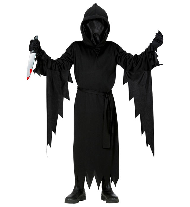Reaper  Hooded Robe With Faceless Mask, Belt 