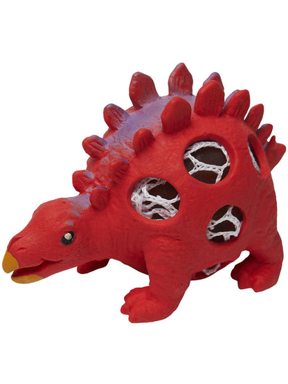 Novelty Squeeze Dinosaurs Child Assorted Colours and Designs 12pcs Approx 9cm 4
